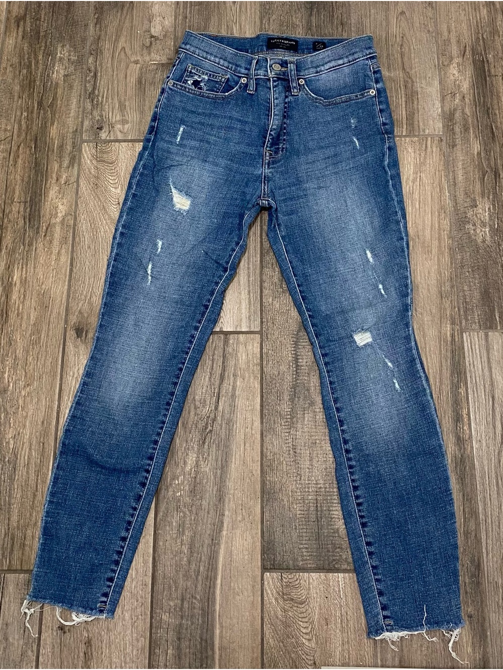 Lucky Brand Distressed Ankle Jeans
